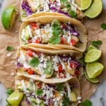 Fish Tacos with Creamy Lime Taco Sauce Recipe