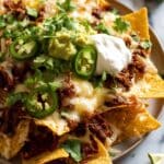 Chicken Nachos with Spicy Chicken and Quick Guacamole Recipe