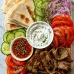 Homemade Doner Kebab with Garlic Sauce (Slow Cooker Recipe) Recipe