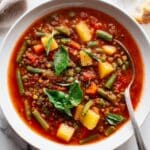 Hearty Beef and Lentil Soup with Fresh Herbs Recipe