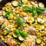 Easy Zucchini and Chicken Bake with Corn and Parmesan Recipe