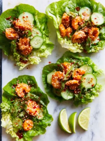 Korean Chicken Lettuce Wraps Recipe