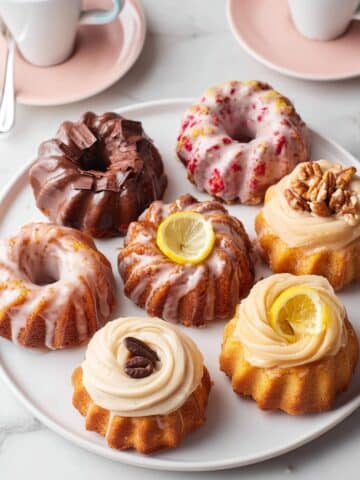 Mini Bundt Cakes with Vanilla Glaze Recipe