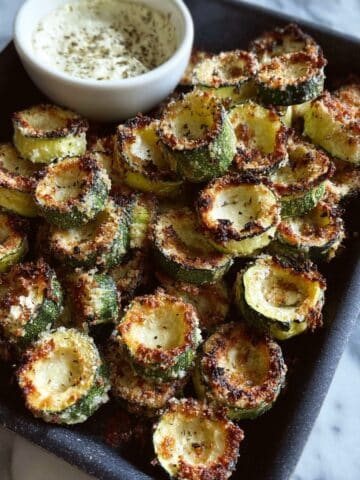 Easy Parmesan Zucchini Rings Recipe