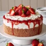 Strawberry Angel Food Cake with Chantilly Cream and Fresh Berries Recipe