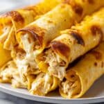 5-Ingredient Creamy Chicken Taquitos Recipe
