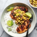 Caribbean Jerk Chicken with Pineapple Salsa Recipe