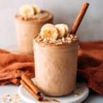 Creamy Cinnamon Banana Oatmeal Smoothie with Protein Recipe