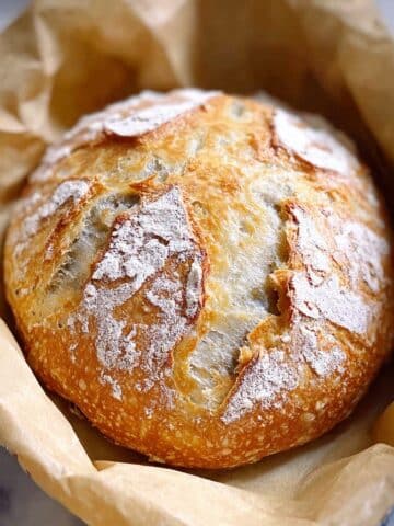 Dutch Oven No Knead Crusty Bread Recipe