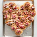 Pull-Apart Heart Cinnamon Rolls with Festive Valentine’s Sprinkles Recipe