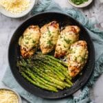 Skillet Garlic Parmesan Chicken & Asparagus Recipe