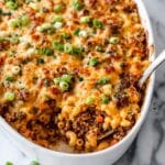 Hearty Hamburger Casserole with Veggies, Cheese, and Toasted Breadcrumbs Recipe