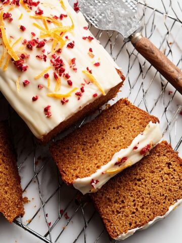 Gingerbread Loaf with Orange Zest and Cranberries Recipe