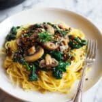 Mushroom Pasta with Spinach, Sage, and Brown Butter Recipe