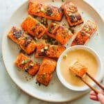 Garlic Paprika Salmon Bites Recipe