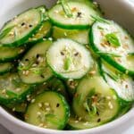 Sesame Cucumber Salad with Everything Bagel Seasoning Recipe