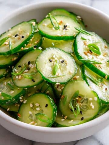 Sesame Cucumber Salad with Everything Bagel Seasoning Recipe