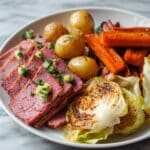 Roasted Corned Beef and Cabbage with Horseradish Cream Sauce Recipe