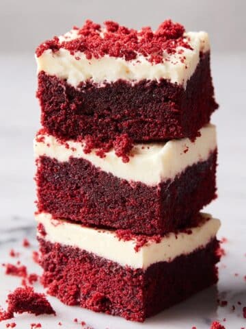 Red Velvet Brownies with Cream Cheese Frosting Recipe