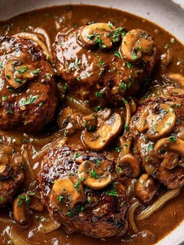 Classic Salisbury Steak with Mushroom Gravy Recipe