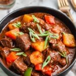 Hearty Filipino Beef Kaldereta Stew Recipe