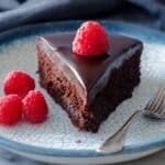 Flourless Chocolate Cake with Rich Chocolate Glaze Recipe