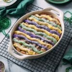 Mardi Gras King Cake-Inspired Bread Pudding Recipe