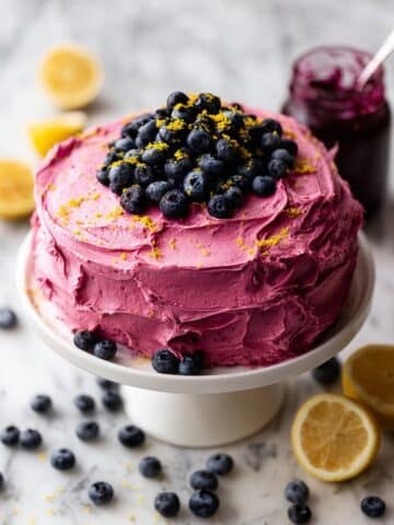 Blueberry Frosting with Fresh Blueberries (Dairy Free!) Recipe