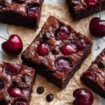 Roasted Chocolate Cherry Brownies Recipe
