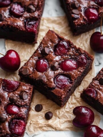 Roasted Chocolate Cherry Brownies Recipe