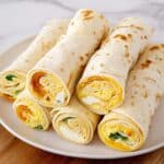 Tortilla Egg Breakfast Rollups Recipe