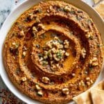 Muhammara Recipe (Roasted Red Pepper and Walnut Dip) Recipe