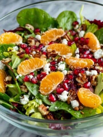 Winter Salad with Citrus, Pomegranate, Feta, and Candied Pecans Recipe