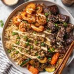 Steak and Shrimp Hibachi Bowls with Yum Yum Sauce Recipe