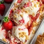 Strawberry Cheesecake Ice Cream (No Churn) Recipe