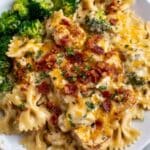 Cowboy Butter Lemon Bowtie Chicken with Broccoli Recipe