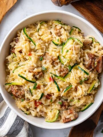 Cheesy Sausage Zucchini Casserole Recipe