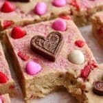 Valentine's Peanut Butter Cookie Bars Recipe