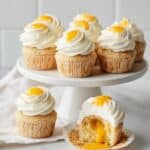 Mango Cupcakes with Mango Coulis and Mango Italian Meringue Buttercream Recipe