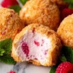 Raspberry No Bake Cheesecake Bites Recipe
