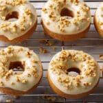 Banana Bread Donuts with Maple Glaze and Toasted Walnuts Recipe