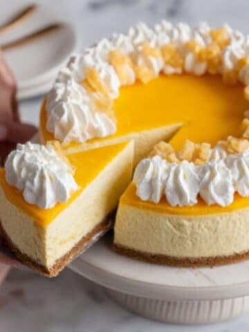 No Bake Mango Ice Cream Cheesecake Recipe
