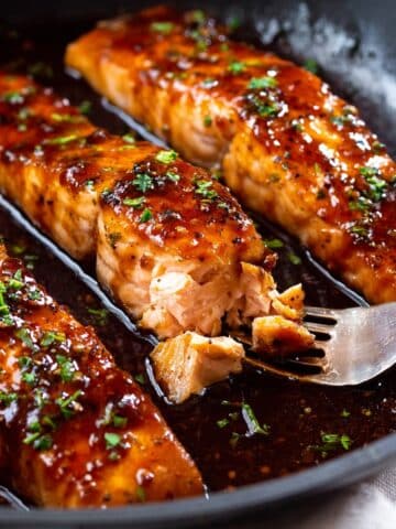 Honey Garlic Glazed Salmon Recipe