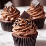 Decadent Chocolate Cupcakes with Rich Chocolate Buttercream Frosting Recipe