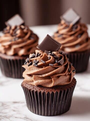Decadent Chocolate Cupcakes with Rich Chocolate Buttercream Frosting Recipe