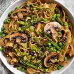 Mushroom Asparagus Stir-Fry with Noodles Recipe
