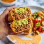 Beef Burritos with BBQ Sauce and Cheddar Recipe