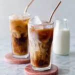 Decadent Iced Coffee with Chocolate, Vanilla, and Dulce de Leche Syrups Recipe