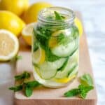 Detox Water Infused with Lemon, Mint, and Cucumber Recipe