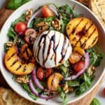 Grilled Peach and Burrata Salad Recipe